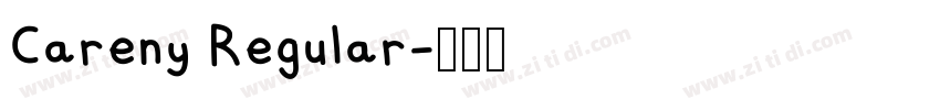 Careny Regular字体转换